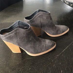 DV Grey “Suede” Cowboy Mules-Size 7.5